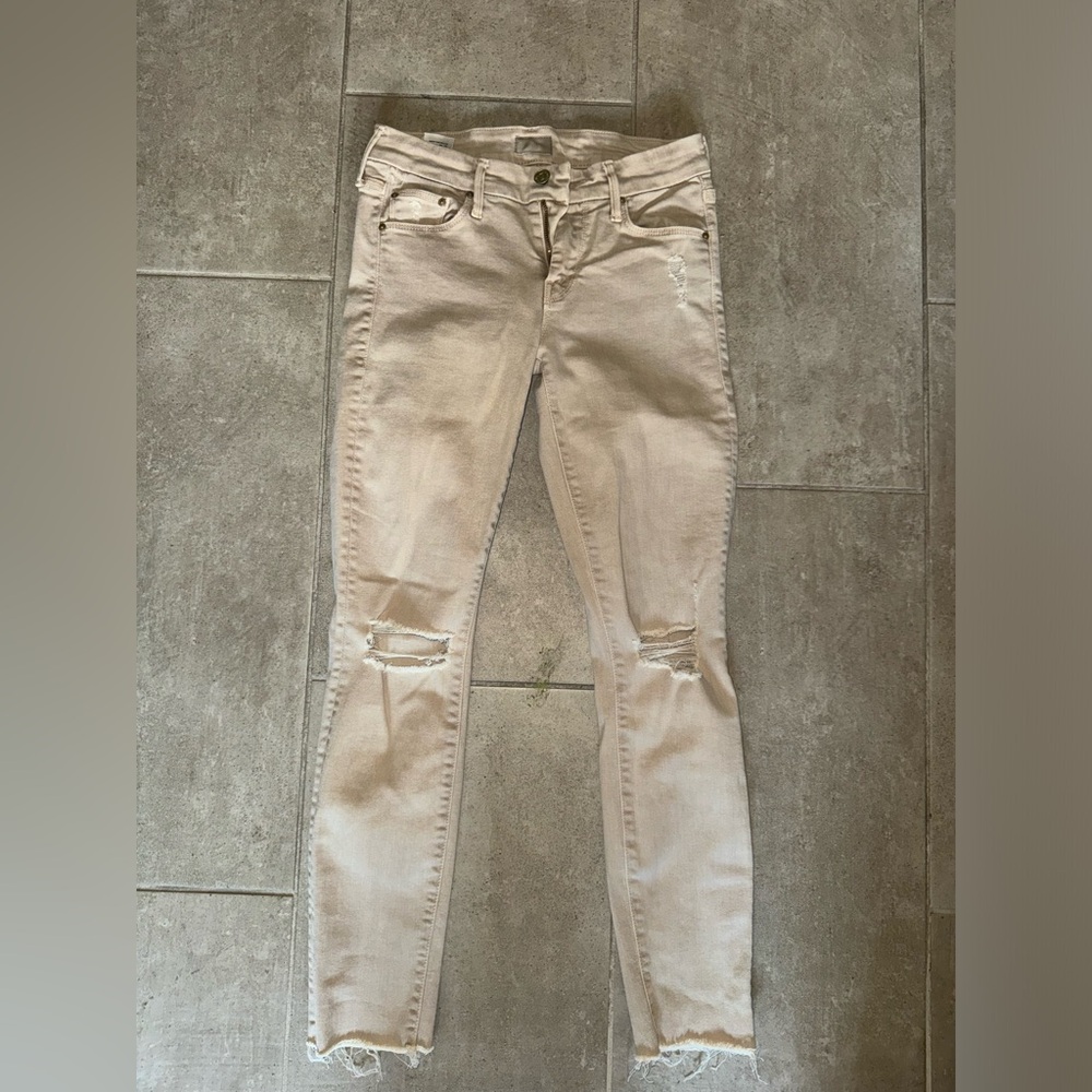Mother Beige Skinny jeans